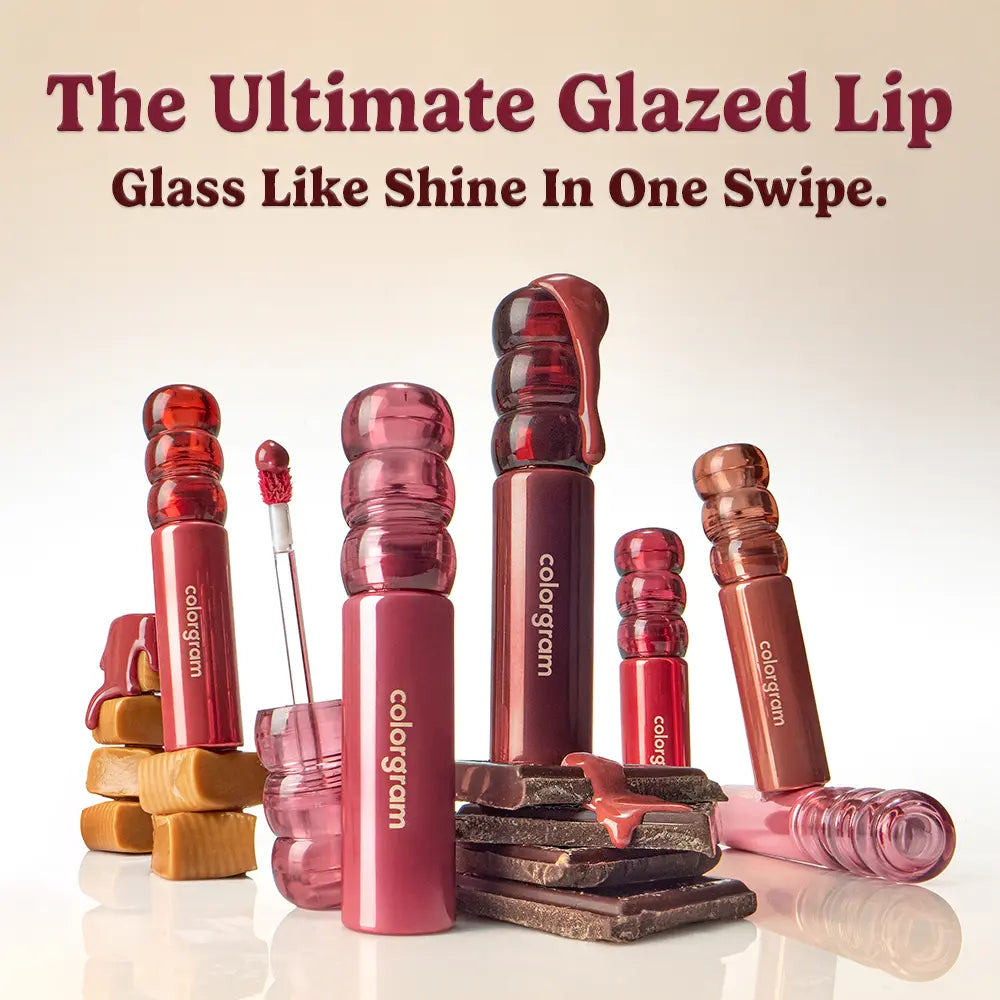 [NEW] COLORGRAM DEEP GLAZE LIP GLOSS I Korean Makeup I Ultimate Sugar-Coated Glow and Non-Stickty Lightweight Finish I High-Shine Glossy I Korean Lip I Summer Make Up