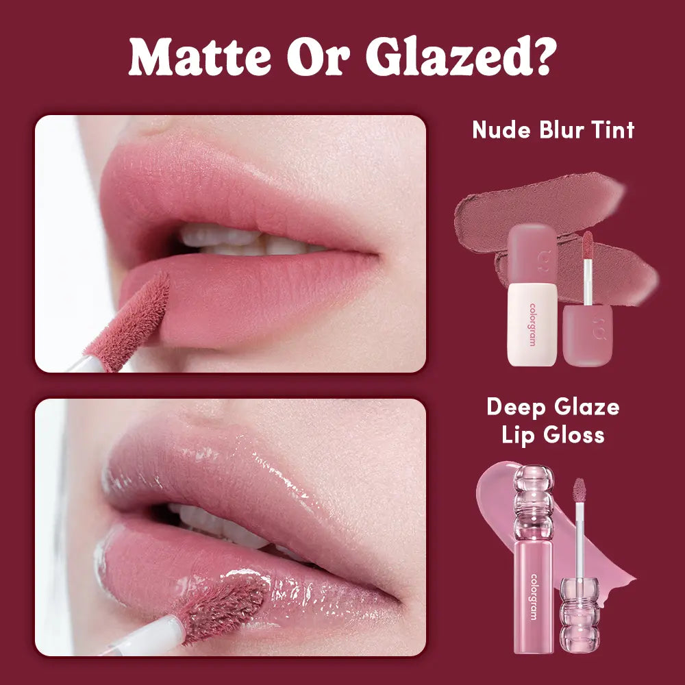 [NEW] COLORGRAM DEEP GLAZE LIP GLOSS I Korean Makeup I Ultimate Sugar-Coated Glow and Non-Stickty Lightweight Finish I High-Shine Glossy I Korean Lip I Summer Make Up